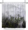 Fog Forest Natural Landscape Shower Curtain Mountain Fog Waterproof Bathtub Bathroom Decoration Shower Curtain 180X180Cm