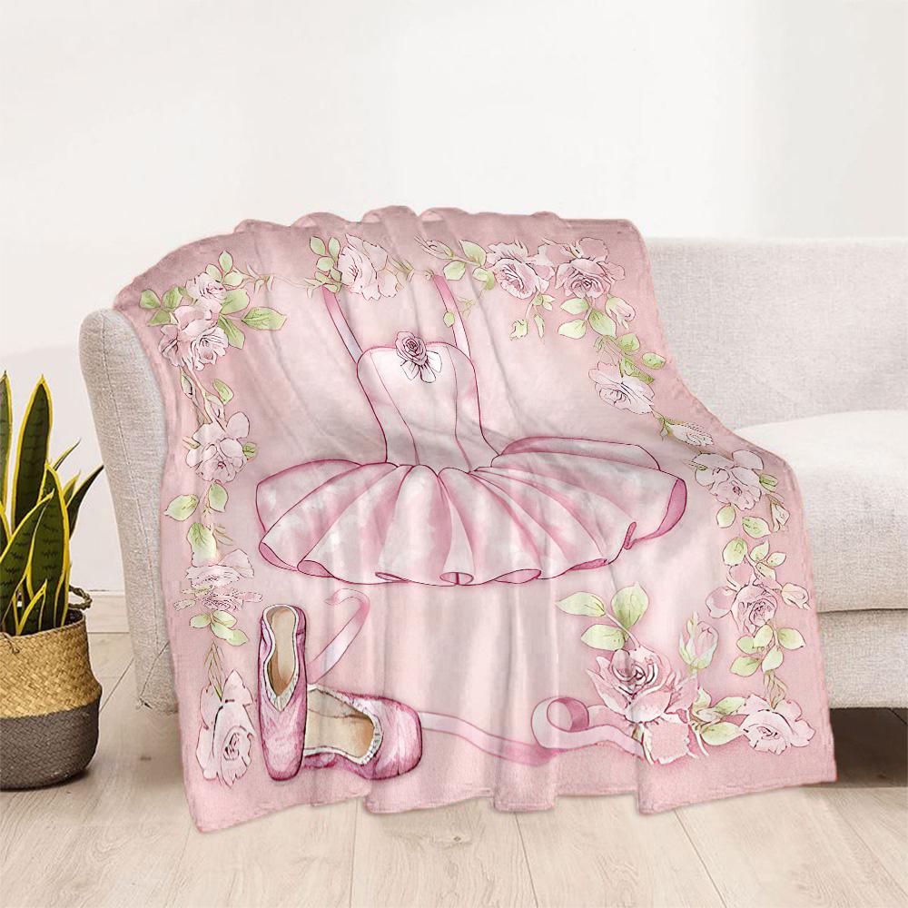Pink Bunny In Flowers Blankets are suitable for living rooms,making them an ideal choice for outdoor travel and gifts.