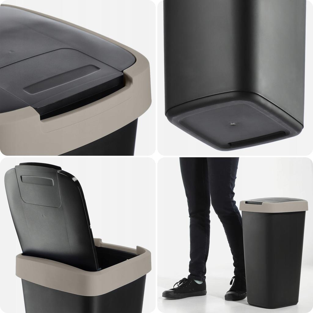 KADAX Trash Can 25L Container for Waste Segregation Bucket Dustbin