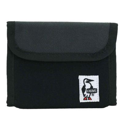 Chums Trifold Wallet Sweat Nylon Men's CH60-3612 Black/Charcoal