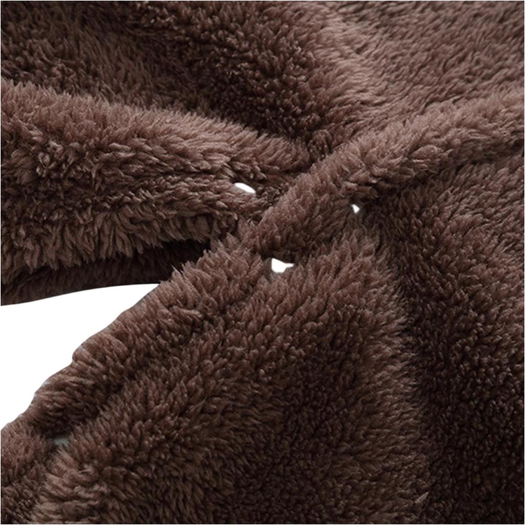 Kids' Coral Fleece Romper - Color Hooded Onesie