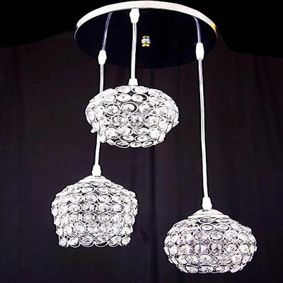 Prop It Up Metal Cylindrical Decorative 3 Light Pendant Ceiling LED Lights Bulb Hanging with Silver Design for Home Decor, Design-