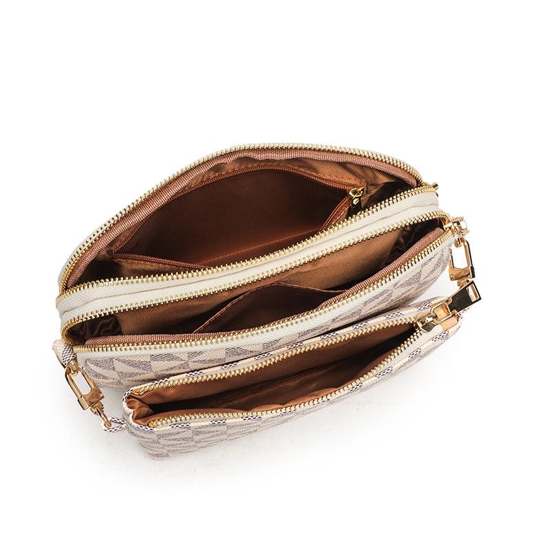 Fashionable Crossbody Bag Adjustable Shoulder Strap Shoulder Bag Windmill Print Camera Bag Three Piece Set Small Square Bag