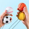 On String Elastic Bouncing Return Ball Hand Ball Game Boring Hand Rebound Ball Tennis Basketball Bouncy Ball With Elastic Strap