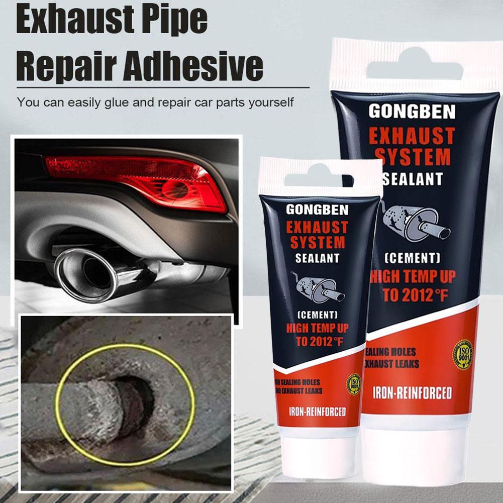 Car Exhaust Pipe Repair Glue for Motorcycle Auto Pipes Seal Welding Leak Repair High Temp Adhesive for Muffler Tailpipe N4U7