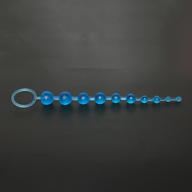 Soft Rubber Anal Plug Beads Long Orgasm Vagina Clit Pull Ring Ball Butt Toys for Adults Women Men Stimulator Sex Accessories