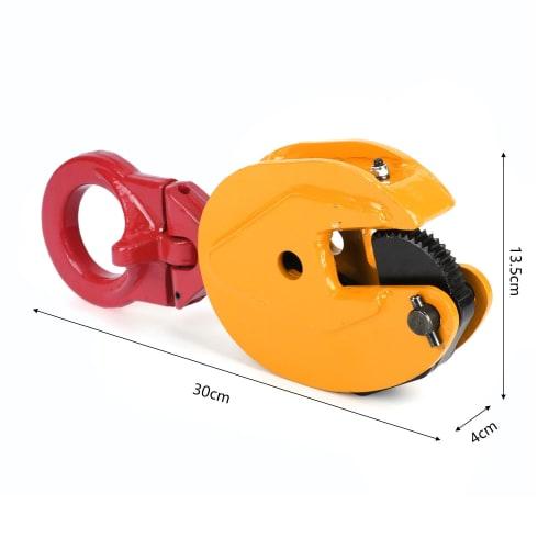 aleawol Vertical Lifting Clamp, Rated Capacity 1 ton, Opening Diameter 0-20mm, for Lifting Loads, Locking Handle Type, Stopper, for Vertical Lifting a