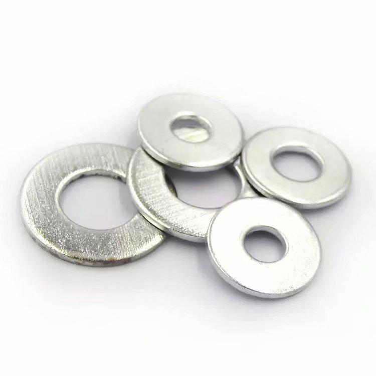 Ultra-Thin Carbon Steel Zinc Flat Washer, Large & Thickened, Sizes M2-M10