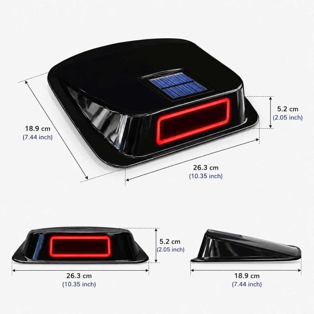 Energy-saving Solar Charging Structure Solar Powered Car Light Auto Decorative Light  Car Interior