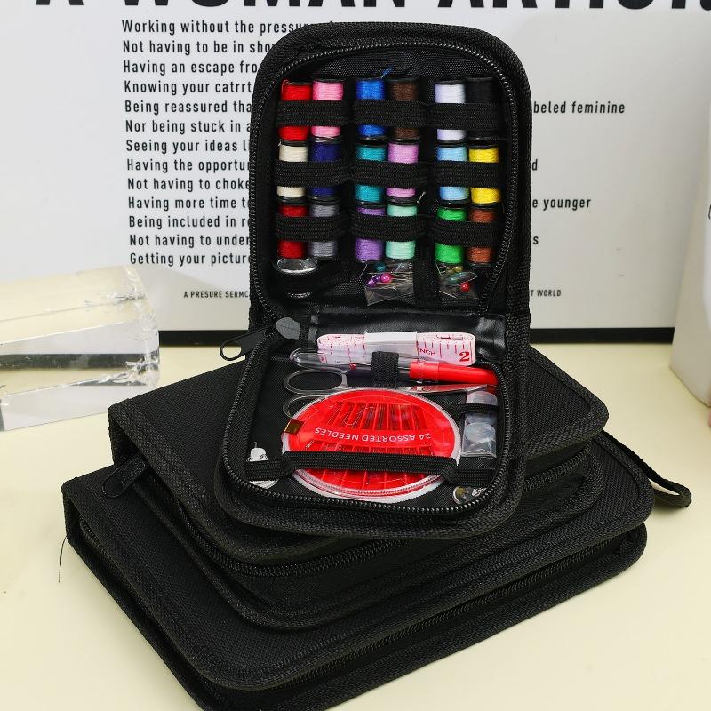 172/27PCS Complete DIY Sewing Kit Threads Needles Scissors Buttons Tape Measure Compact Hand Embroidery Mending Travel Tool Set