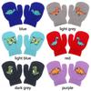 Children Sports Cartoon Dinosaur Baby Mittens Thickened Full Finger Kids Gloves
