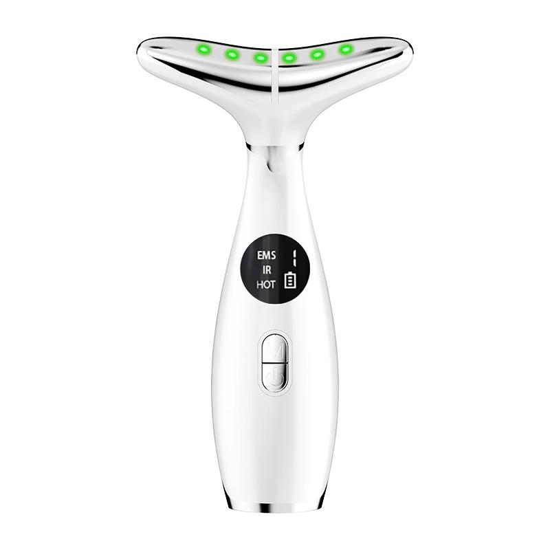 

Dispositivo de belleza facial con microcorriente EMS y terapia de luz para estiramiento y reafirmación