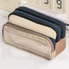 Japanese Style Pencil Bag Multi-layer Pen Pencil Case Stationery Storage Bag  School Use