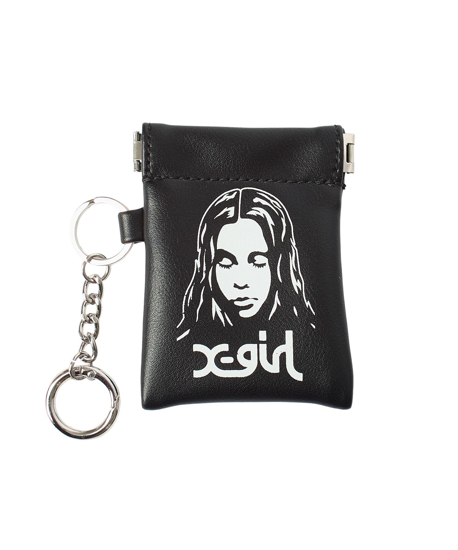 Face Mini Pouch Keyring 105261054023 BLACK ONE SIZE [X-girl] чёрный