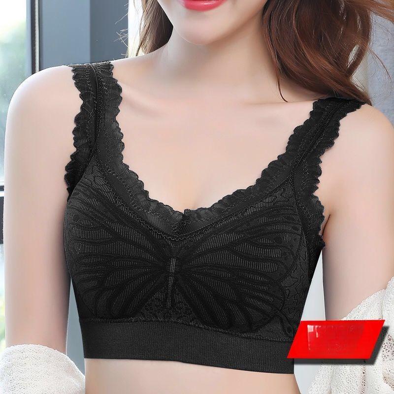

Женское кружевное нижнее белье без бретелек с красивой спиной, беспроводная сборка для предотвращения провисания, эластичный спортивный жилет XL
