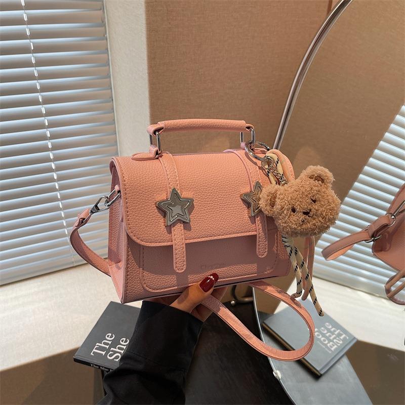 Niche Design New Trendy Women's Bags, Versatile Contrasting Color Handbags, Women's Commuting Small Square Bags, Shoulder Messenger Bags