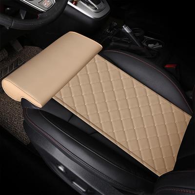 Leder Auto Sitz Extender Kissen Bein Unterstützung Kissen Memory Foam Knie Pad Fern Fahren Büro Hause Fahrer Schutz Matte
