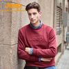 Jeep Men's Ribbed Collar Fleece Sweatshirt