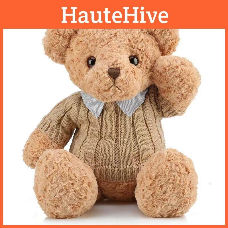 Teddy Bear Plush Toy Stuffed Animal With Pp Cotton Filling Kids Room Decor Doll