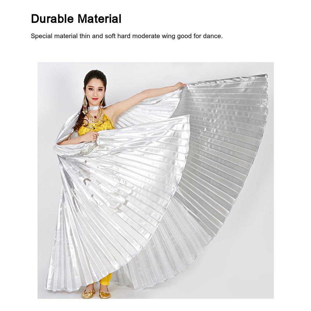 Belly Dance Wing with Telescopic Stick Adult Costumes for Performances Halloween Carnival Parties Shows Accessories