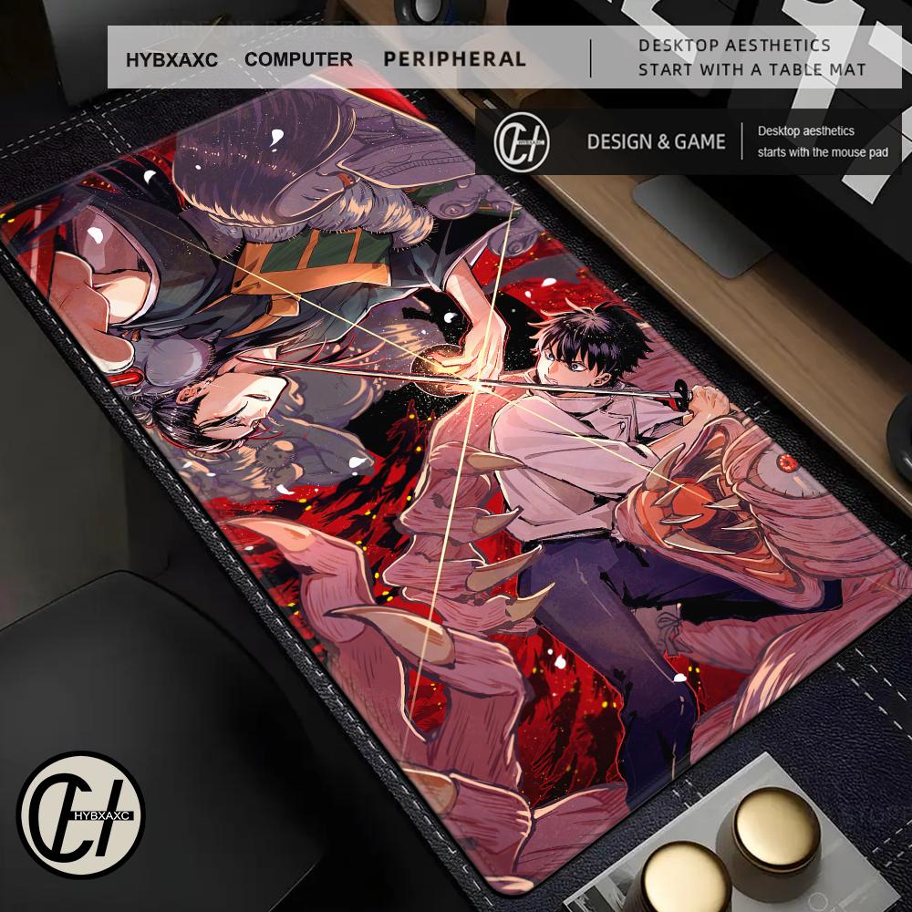 Hd Anime Purple Mouse Pad Yyuta Okkotsu Game Keyboard Rug Laptop Hybxaxc Pc Jjujutsu Kaisen Gamer Cabinet Extended Desk Mat