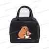 Insulated Lunch Bag Cartoon Pizza Capybara Series Insulation Bento Pack Women Men Cute Capybara Meal Pack Kids Bento Lunch Bags