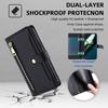 Shockproof Phone Case for OnePlus 11 5G,Zipper Pocket Card Slots Flip Leather Phone Cover with Straps