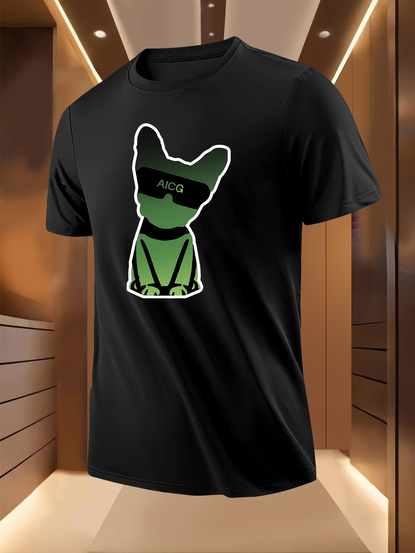 Green Dog AICG Printed Pattern Tshirt S