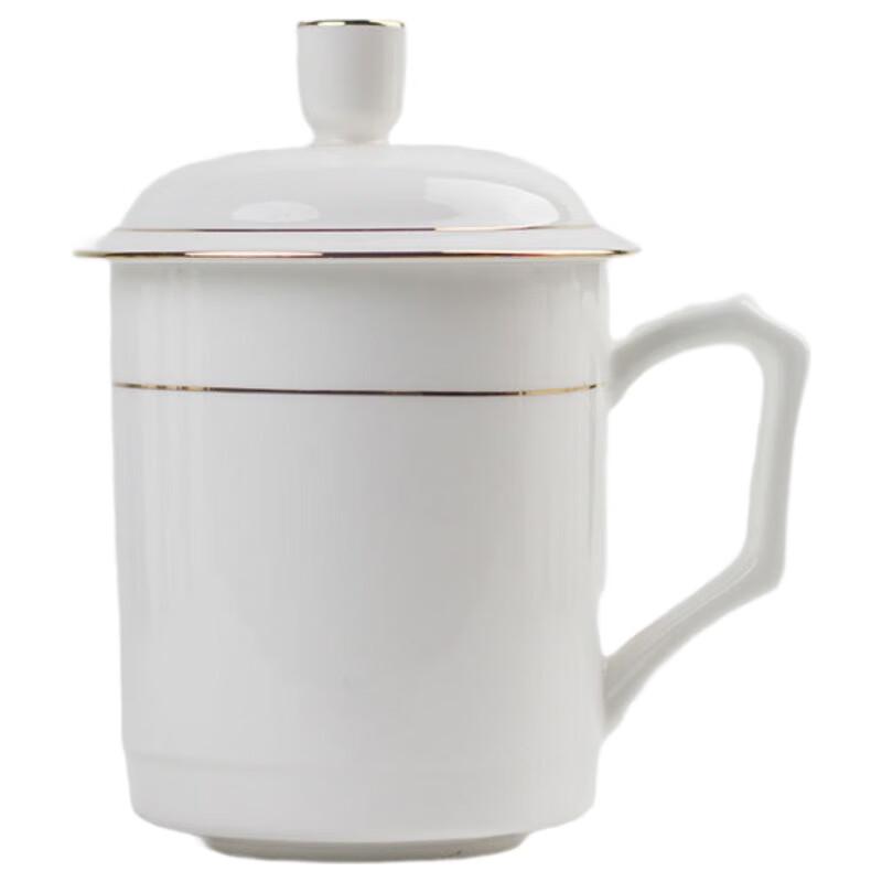 Xiaoyueya Gilded Ceramic Office & Tea Mug