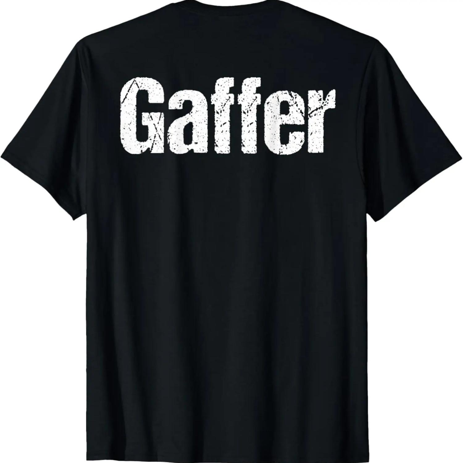 Gaffer Shirt Film Crew Film Staff Movie Making Gift T-Shirt S чёрный