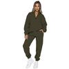 YYFS Women's Fashion Solid Color Print Long Sleeve Trousers Pants Suits