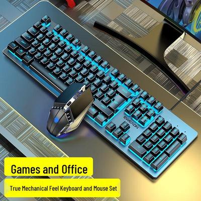 EWEADN GX300 Kabelgebundene Gaming-Tastatur- und Maus-Kombination