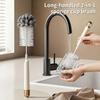 Long-Handled 2-In-1 Sponge Cup Brush, Household Sponge Head Extended Cup Brush, Baby Bottle Brush, Thermos Cup Cleaning Brush