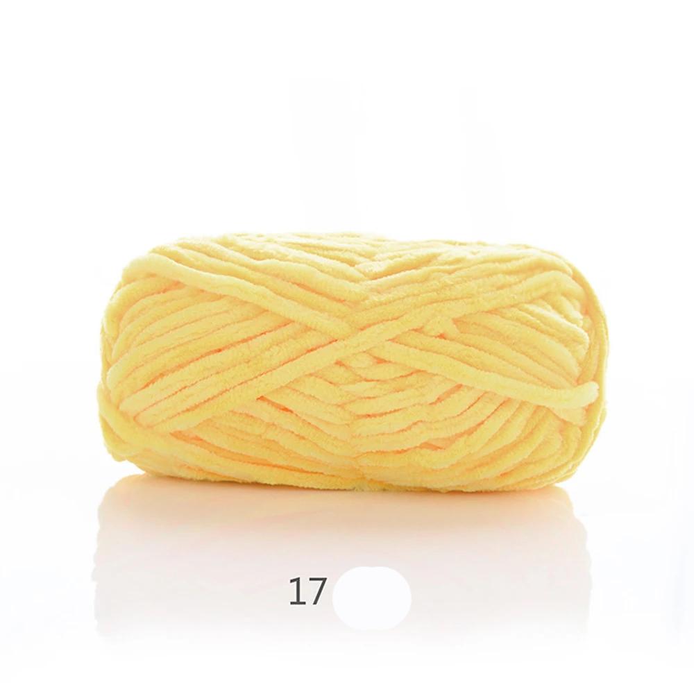 100g Chenille Colored Warm Plush Coarse Yarn Handmade Woven Yarn DIY Carpet Bag Doll Sweater Thread