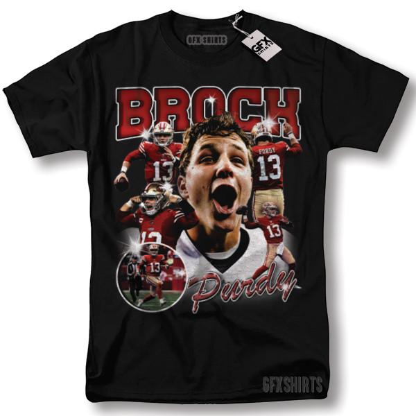 Brock Purdy Tee Shirt Football Vintage Graphic Design T-shirt M