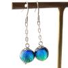 Keramamarine firefly glass earrings for both swinging hook titanium dragonfly Okinawa [GOLD STONE] ears, earrings, beads,