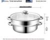 Mehrschichtiger Dampfgarer aus Edelstahl mit verdicktem Einsatz, 28 cm - Einzel-, Doppel- oder Dreifachschichtoptionen, Ideal für den Haushalt und als Geschenk