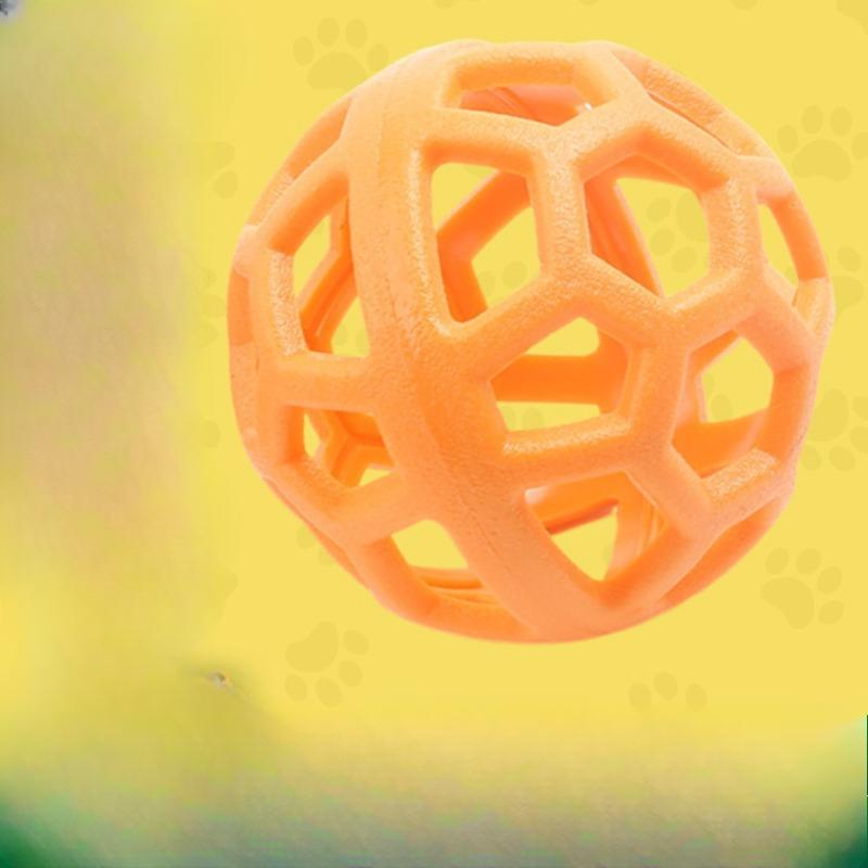 Pet Toy Ball Bite Resistant Dog Toy Geometric Hollow Teething Pet Supplies Bell Toy Ball
