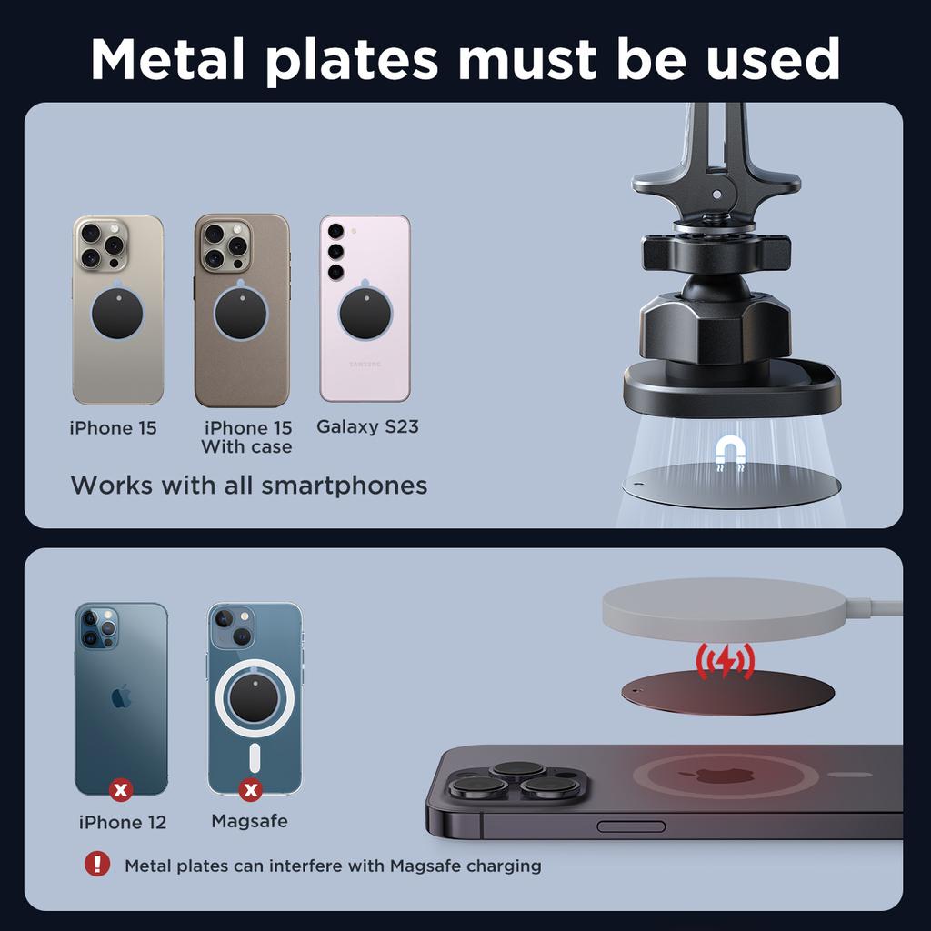 Joyroom JR-ZS400 Premium Magnetic Car Dashboard Phone Mount - Black