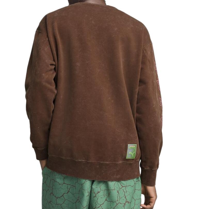 Puma X Vtmnts Collaboration Versatile Fashion Simple Solid Color Crewneck Sweatshirt Men sweatshirt 630100-65