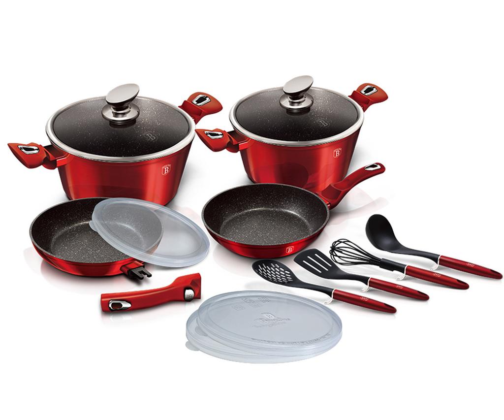 Berlinger Haus Bh-7057 Burgundy Pots And Pans Set