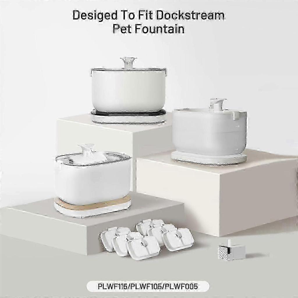Ersatzfilter für Haustierbrunnen Dockstream WF105 - 12er-Pack