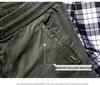 Men's Tactical Cargo Jogger Pants - Military Green, Outdoor Casual for Spring & Autumn Hiking