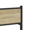 Vidaxl Metal Bed Frame, Without Mattress, Sonoma Oak, 90X190 Cm