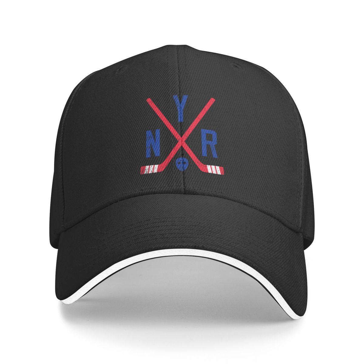 

NYR Retro Sticks - White Baseball Cap Beach hiking hat western hats Unisex s Cap Women s