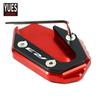 Motorcycle Accessories CNC Aluminum Side Stand Kickstand Extension Enlarger Plate stands For YAMAHA YZF R3 ABS 2015-