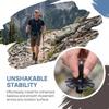 8Pcs Rubber Trekking Pole Replacement Accessory Black Walking Hiking Stick Accessory  Hiking