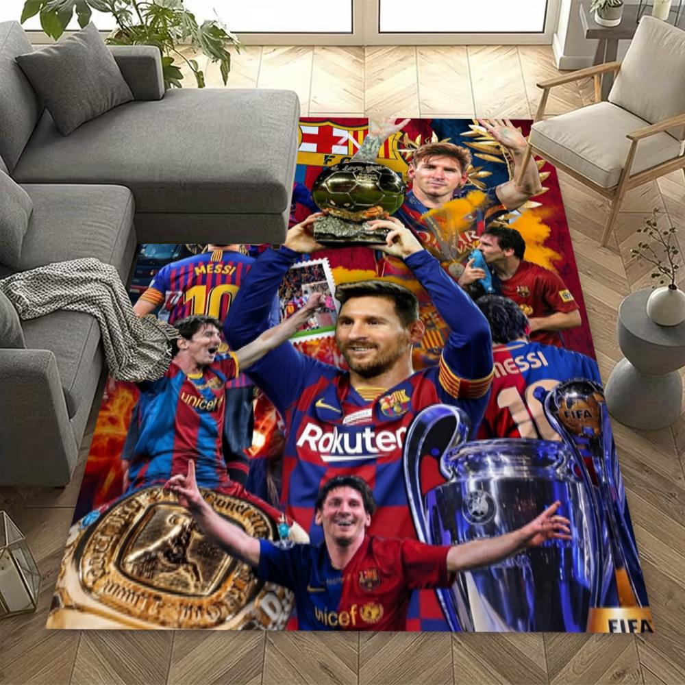 Lionel Messi Football Legends Collage Carpet Design For Living Rooms Playrooms Balcony Dining Room Antislip Rug Office Home Decor Perfect Gift For Fri