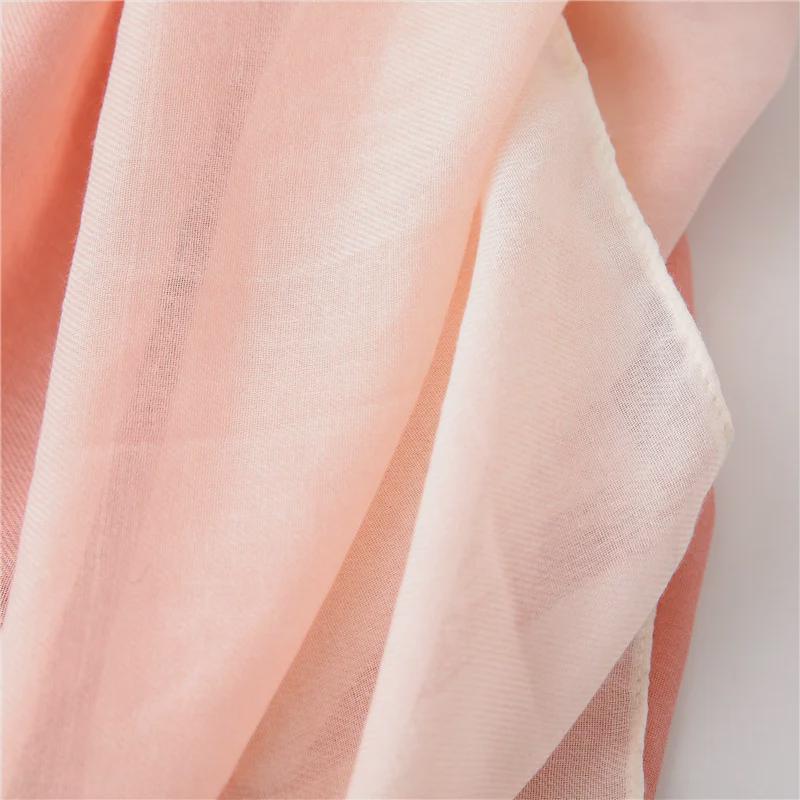 Écharpe Géométrique à Franges en Coton Style Européen et Américain d'Été pour Femme - Châle Protection Solaire