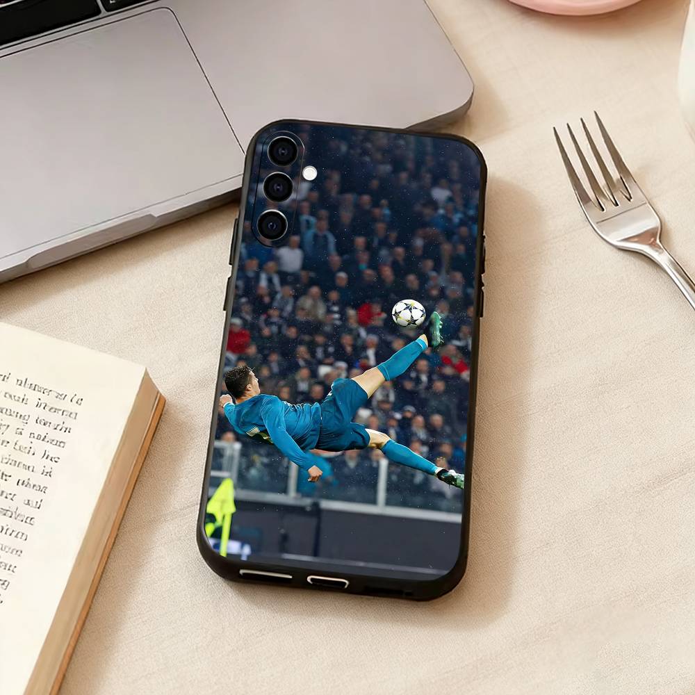 Berühmte A-Sportler C-CR7 Handyhülle für Samsung Galaxy A73,A72,A71,A70,A53,A52,A51,Andere Weiche Schwarze Hülle